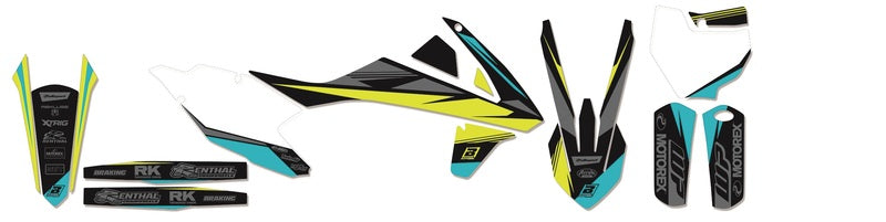 BLACKBIRD Stealth Yellow Graphic Kit Beta KTM