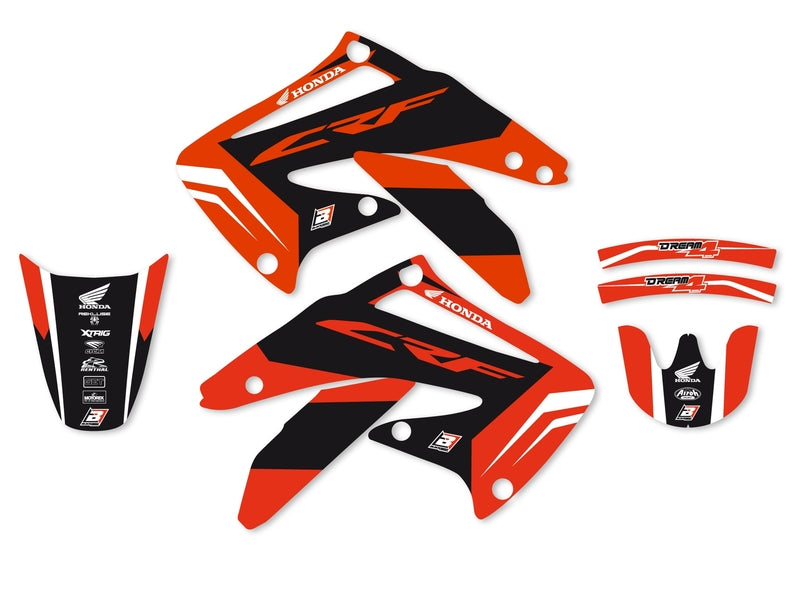 BLACKBIRD Dream Graphic 4 Graphic Kit Honda CRF450R - 1053639