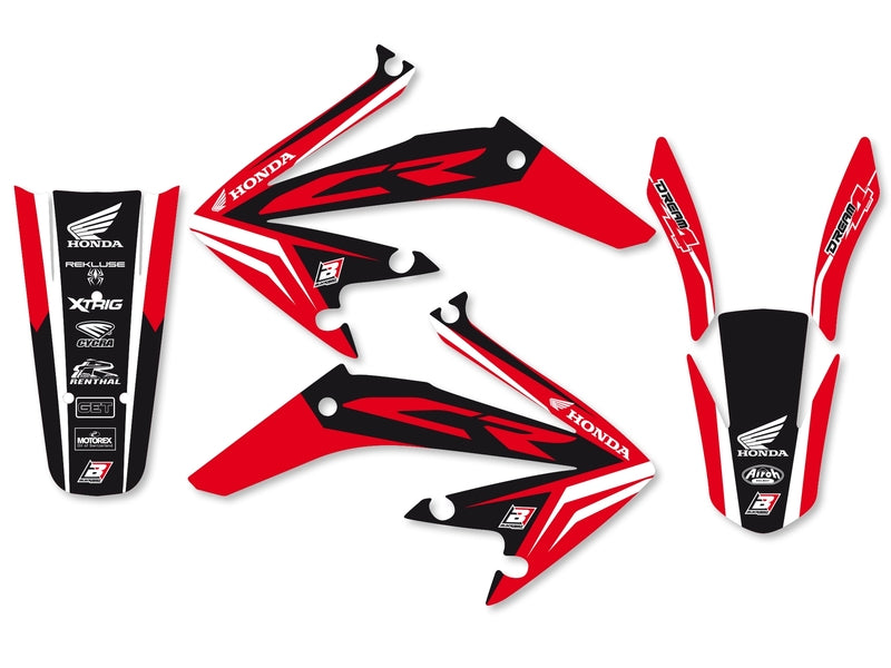 BLACKBIRD Dream Graphic 4 Graphic Kit Honda CRE/CRM