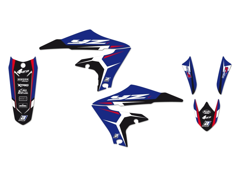 BLACKBIRD Dream Graphic 4 Graphic Kit Yamaha YZ250/450F - 1053708