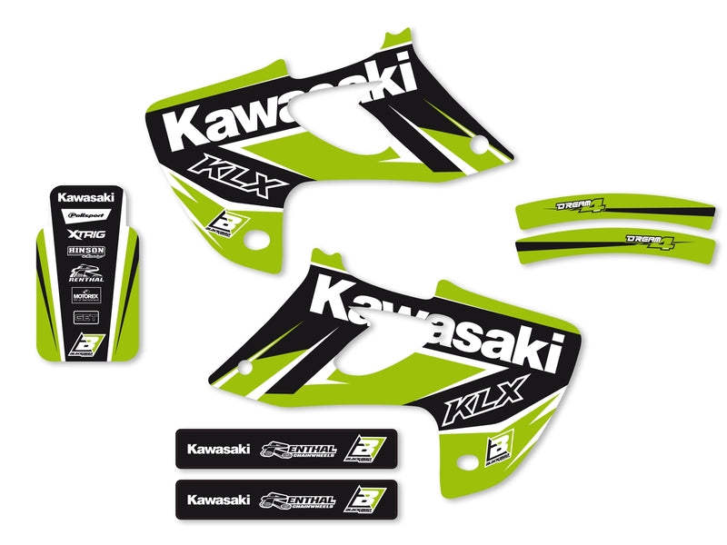 BLACKBIRD Dream Graphic 4 Graphic Kit Kawasaki KLX250