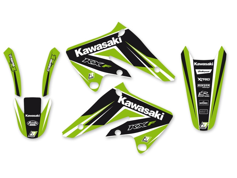 BLACKBIRD Dream Graphic 4 Graphic Kit Kawasaki KX250F - 1053741