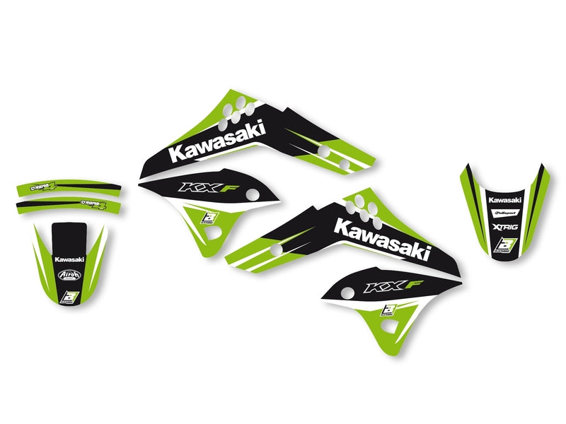 BLACKBIRD Dream Graphic 4 Graphic Kit Kawasaki KX250F - 1053750
