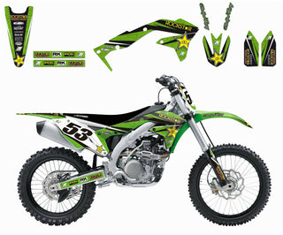 BLACKBIRD Rockstar Energy Graphic Kit Kawasaki KX450F - 1053760