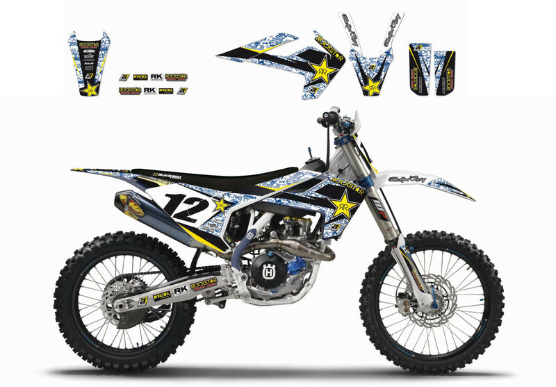 BLACKBIRD Rockstar Energy Graphic Kit Husqvarna TC/FC TE/FE - 1053829