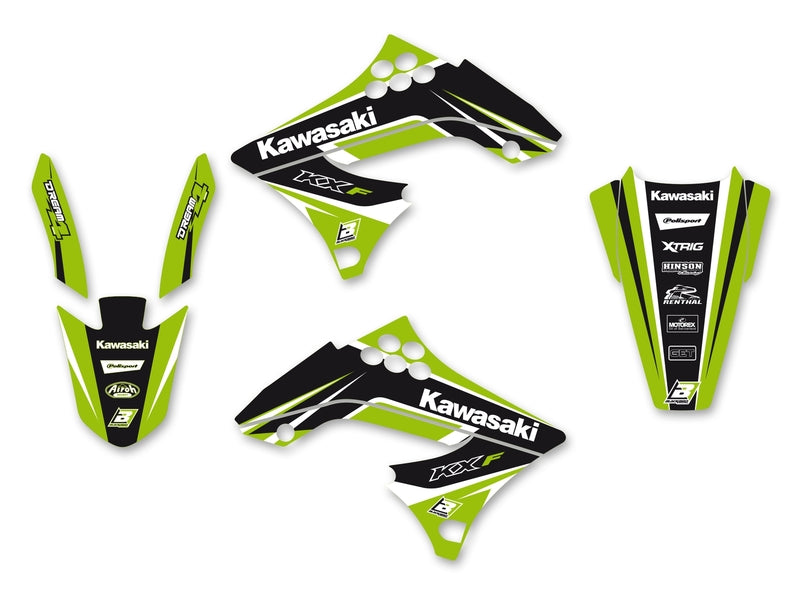 BLACKBIRD Dream Graphic 4 Complete Graphic Kit Kawasaki KX450F - 1053978
