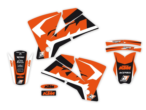 BLACKBIRD Dream Graphic 4 Complete Graphic Kit KTM - 1053990