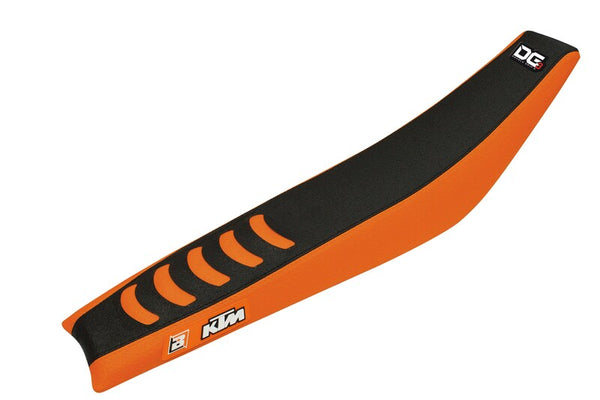 BLACKBIRD Double Grip 3 Seat Cover Black/Orange KTM - 1054382