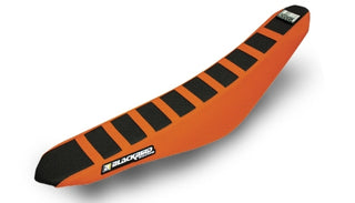 BLACKBIRD Zebra Seat Cover black/orange KTM EXC/F - SX/SX-F