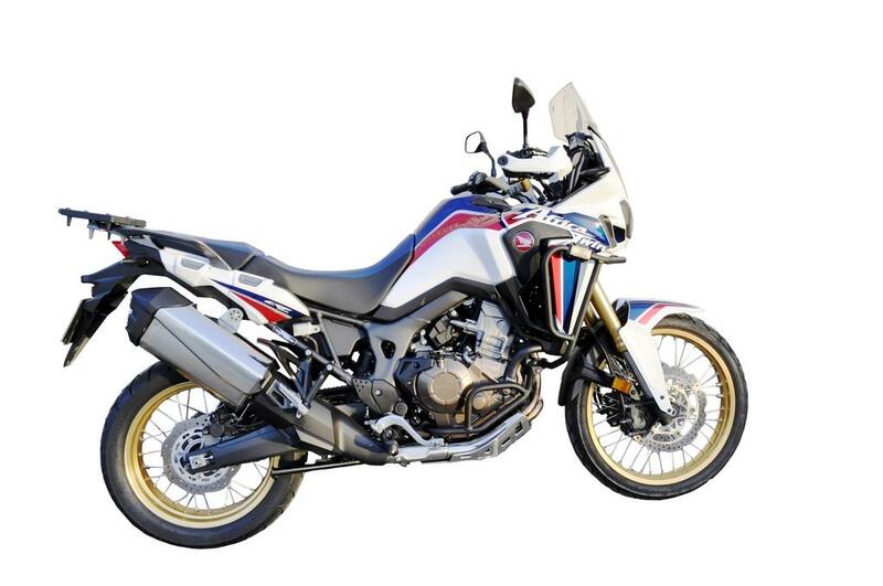 BIHR Black Aluminium Adventure Bars Honda Africa Twin CRF1000L DCT ABS