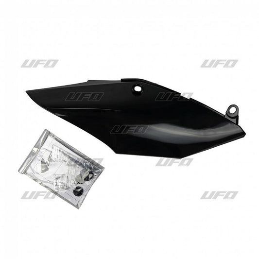 UFO Side Panels for Single Pipe Black Honda