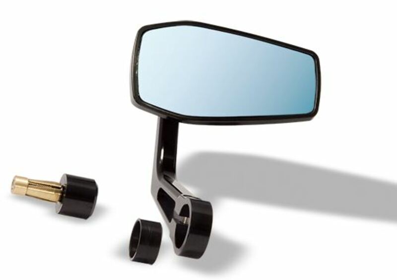 LSL Gonia Bar End Mirror Universal - Black (1pc)