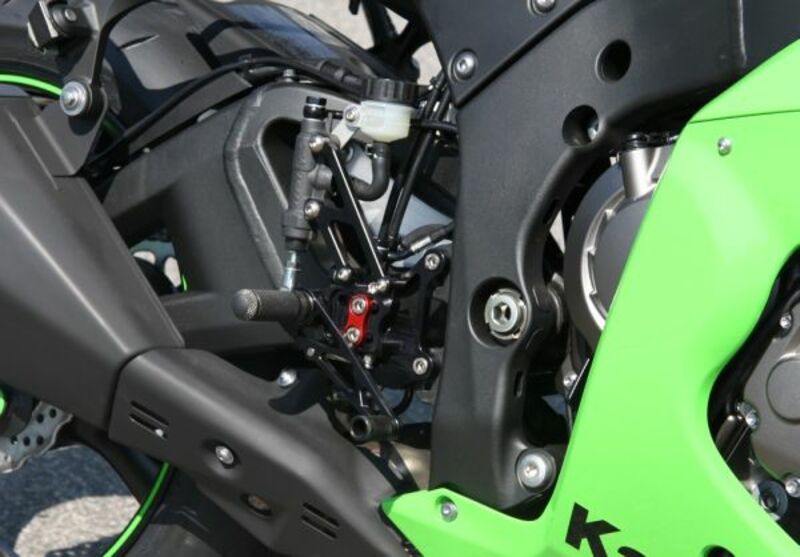 LSL Multiposition Rearsets Standard Shifting Black Kawasaki ZX10R