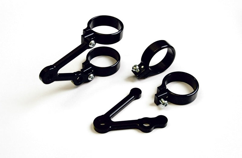 Headlamp bracket with LSL Ã˜39indicator inserts