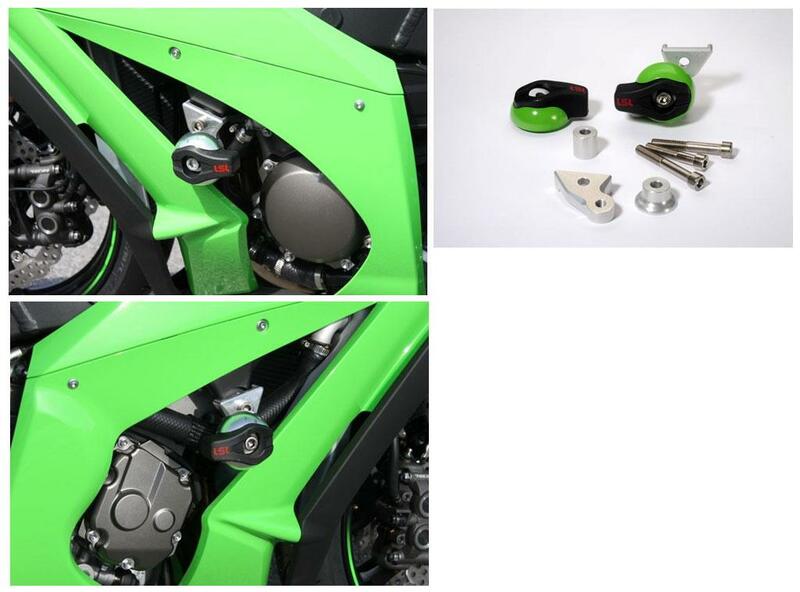 LSL Crash Pad Fitting Kit for KAWASAKI WITH PLATE