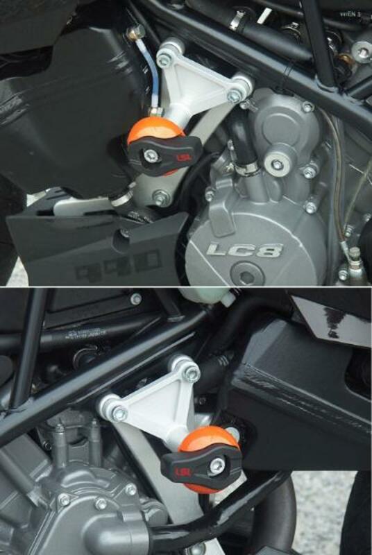 LSL Crash Pad Kit For KTM SUPERDUKE 990 2005-08