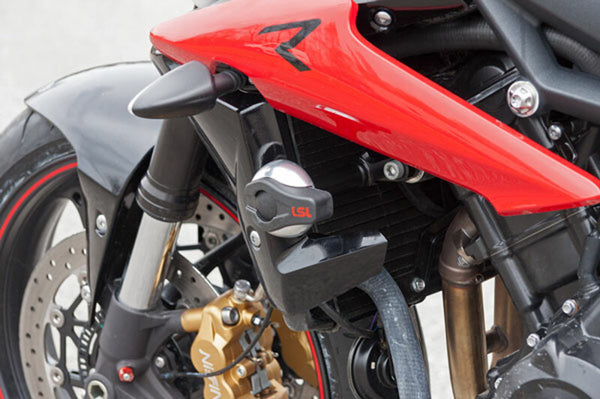 LSL Crash Pad Mounting Kit Black Triumph 675 Street Triple