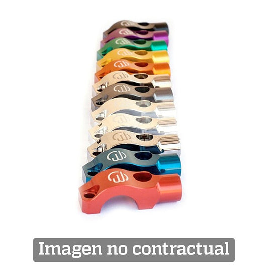 Brake master cylinder clamp with mirror support. CHROME treatment. (MDC6CH)