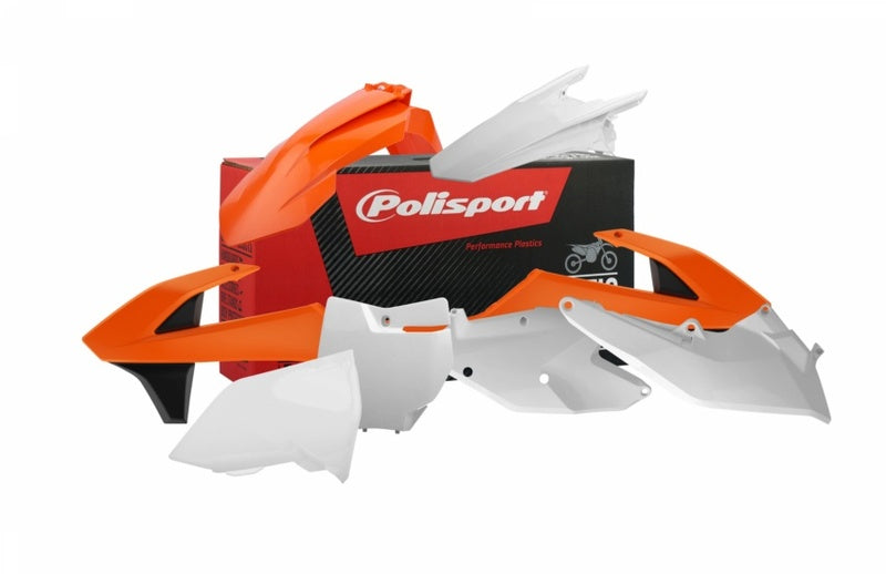 POLISPORT Plastic Kit OEM Color (2016) Orange/White/Black KTM