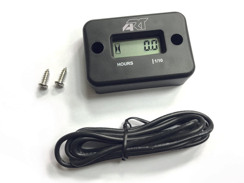 ART Hour Meter With Wire Black
