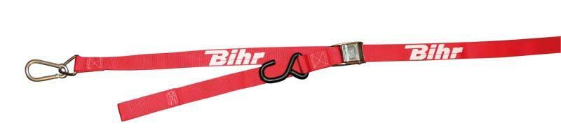 BIHR Hook Straps with Snap Red