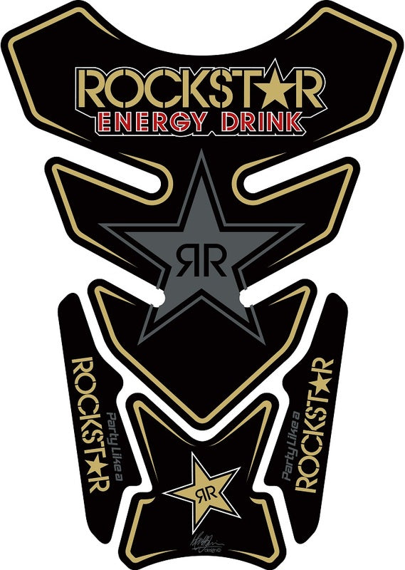 MOTOGRAFIX Tank Pad 4pcs Rockstar Energy