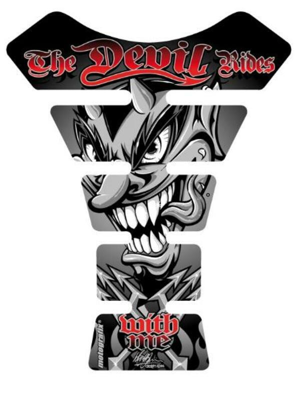 MOTOGRAFIX Tank Pad Street Style 1pc Devil