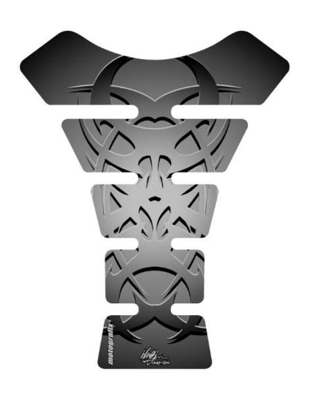 MOTOGRAFIX Tank Pad Street Style 1pc Celtic Tribal Tattoo Black