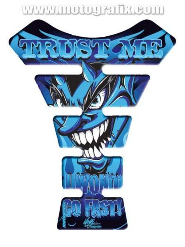 MOTOGRAFIX Tank Pad Street Style 1pc Devil Blue