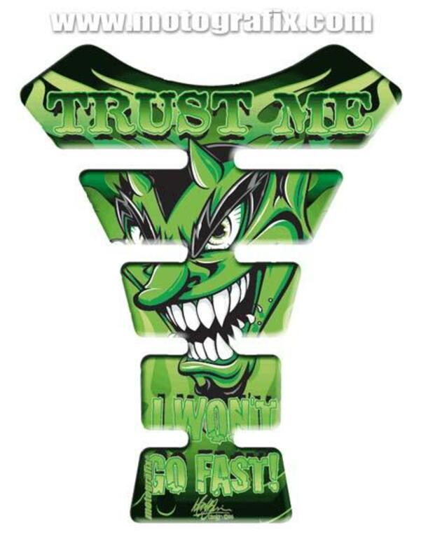 MOTOGRAFIX Tank Pad Street Style 1pc Devil Green