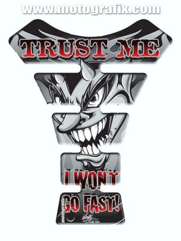 MOTOGRAFIX Tank Pad Street Style 1pc Devil Black