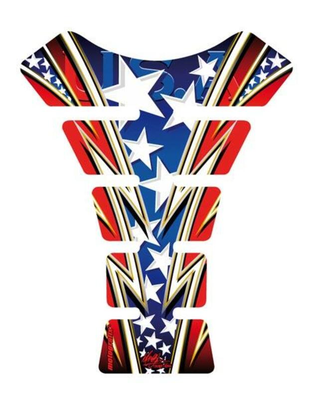 MOTOGRAFIX Tank Pad Street Style 1pc  Laguna Seca SP2 Replica USA