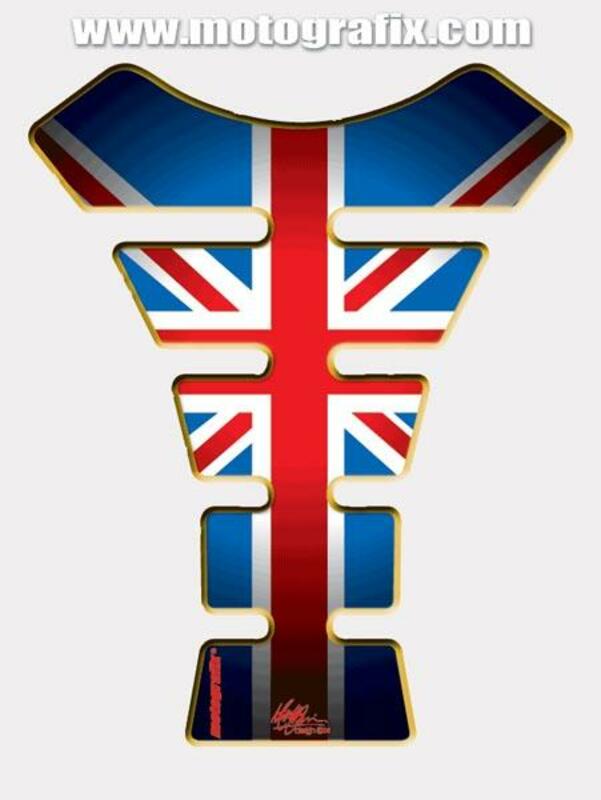 MOTOGRAFIX Tank Pad Street Style 1pc  Union Jack