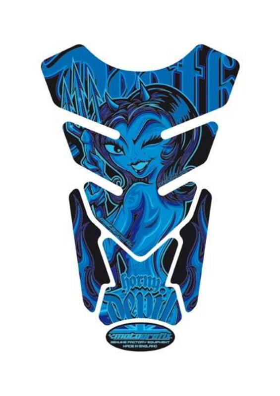 MOTOGRAFIX Tank Pad Street Style 4pcs Blue