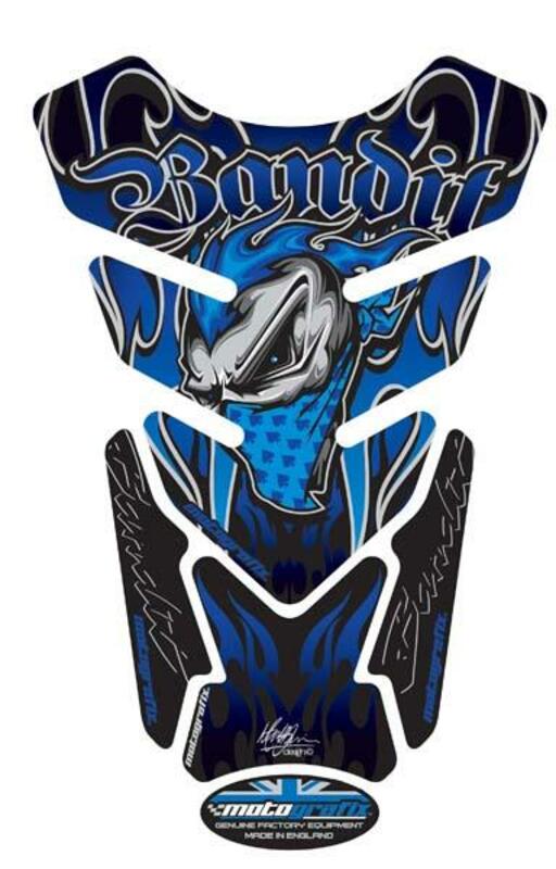 MOTOGRAFIX Tank Pad Street Style 4pcs Blue Suzuki Bandit
