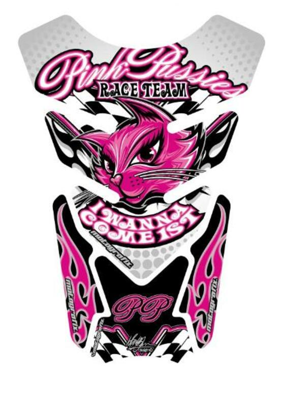 MOTOGRAFIX Tank Pad Street Style 4pcs Pink