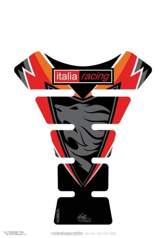 MOTOGRAFIX Tank Pad 1pc Black Aprilia