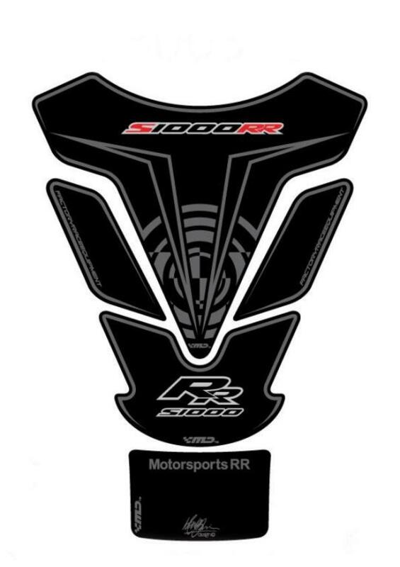 MOTOGRAFIX Tank Pad 5pcs Black/Silver BMW S100RR