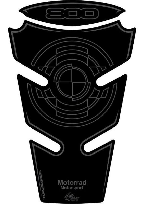 MOTOGRAFIX Tank Pad 2pcs Black BMW F800R