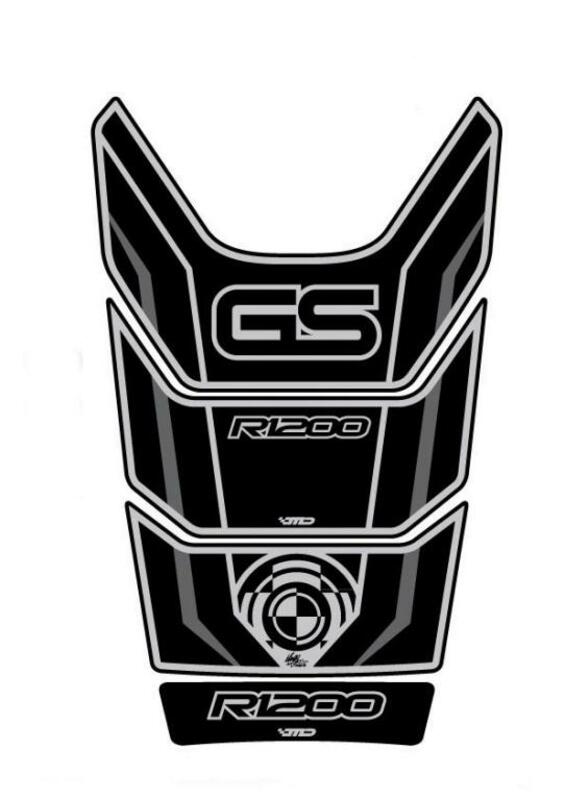 MOTOGRAFIX Tank Pad 4pcs Black BMW R1200GS