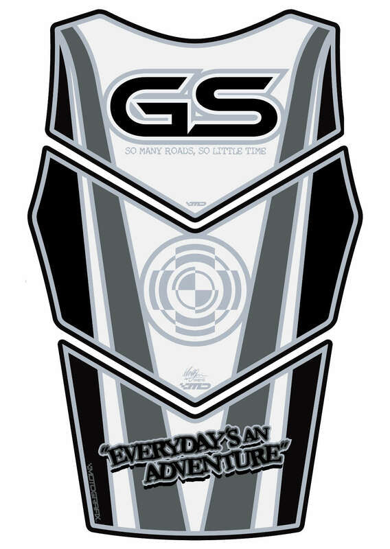 MOTOGRAFIX Tank Pad 3pcs White BMW R 1200 GS Adventure