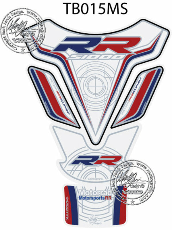 MOTOGRAFIX Tank Pad 5pcs Motorrad Motorsport BMW S1000RR