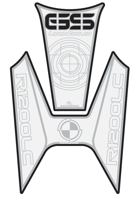 MOTOGRAFIX Tank Pad 2 pcs White BMW R1200GS