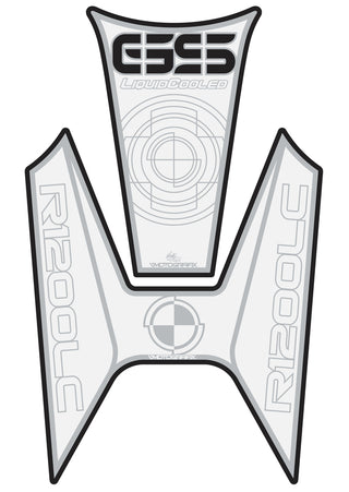 MOTOGRAFIX Tank Pad 2 pcs White BMW R1200GS