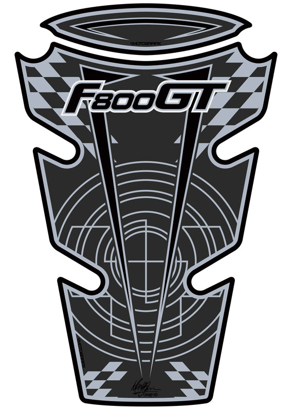 MOTOGRAFIX Tank Pad 2pcs Black BMW F800GT