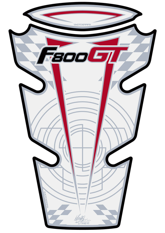 MOTOGRAFIX Tank Pad 2pcs White BMW F800GT