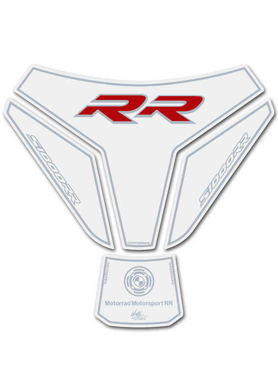 MOTOGRAFIX Tank Pad 4pcs White BMW S1000RR