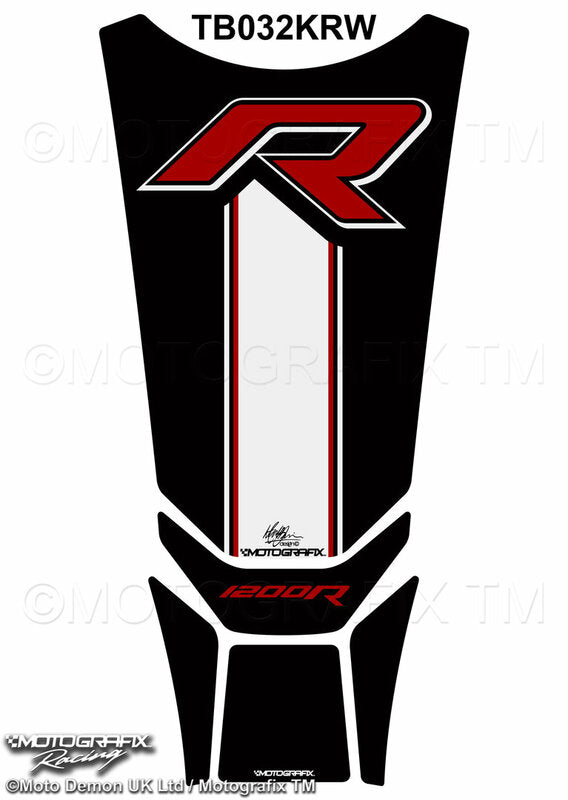 MOTOGRAFIX Tank Pad Black/White/Red BMW R1200R