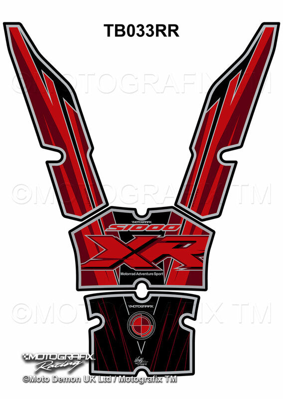 MOTOGRAFIX Tank Pad Red/Black BMW S1000XR