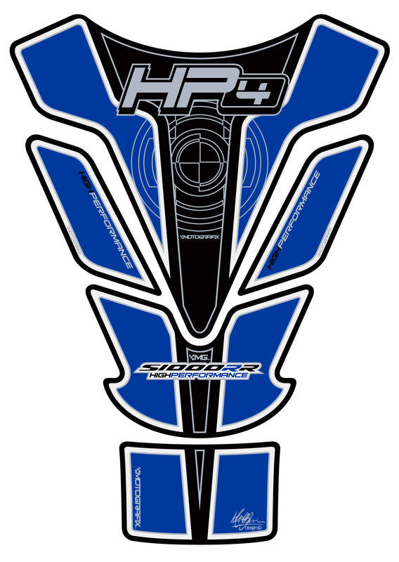 MOTOGRAFIX Tank Pad 5 pcs Blue BMW HP4
